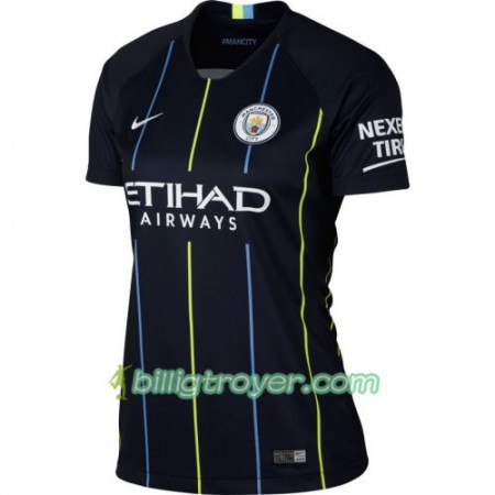 Billige Fotballdrakter Manchester City Dame Bortedraktsett 2018/19 Kortermet